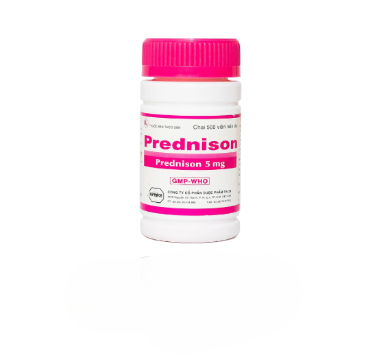 Thuốc Prednison 5mg Uphace điều trị bệnh thấp khớp (500 viên).webp