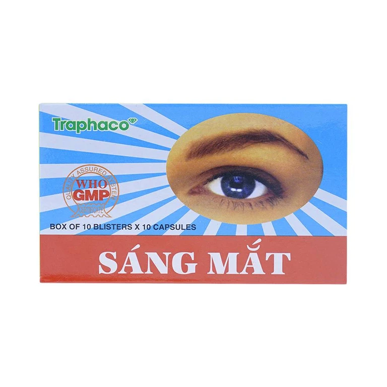 Thuốc Sáng Mắt Traphaco điều trị mờ mắt, nhức mắt (10 vỉ x 10 viên).webp