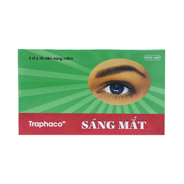 Thuốc Sáng Mắt Traphaco điều trị mờ mắt, nhức mắt (3 vỉ x 10 viên).webp