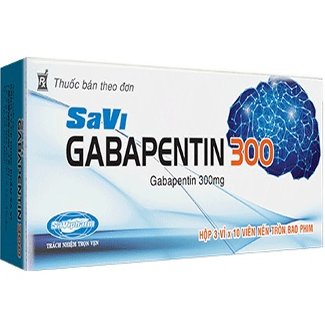 Thuốc Savi Gabapentin 300 điều trị bệnh động kinh (3 vỉ x 10 viên).webp