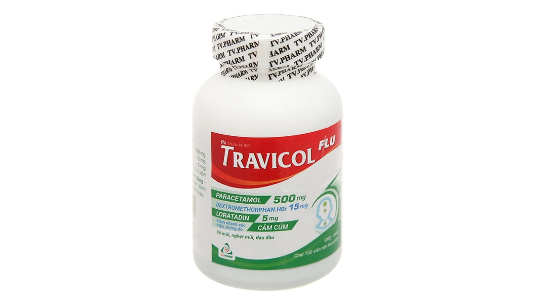 travicol flu hộp 100 viên.webp