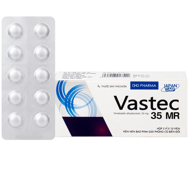 Thuốc Vastec 35 MR DHG điều trị đau thắt ngực ổn định (5 vỉ x 10 viên).webp