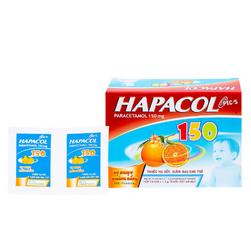 Thuốc giảm đau, hạ sốt Hapacol 150 (Hộp 24 gói 0.9gram).png