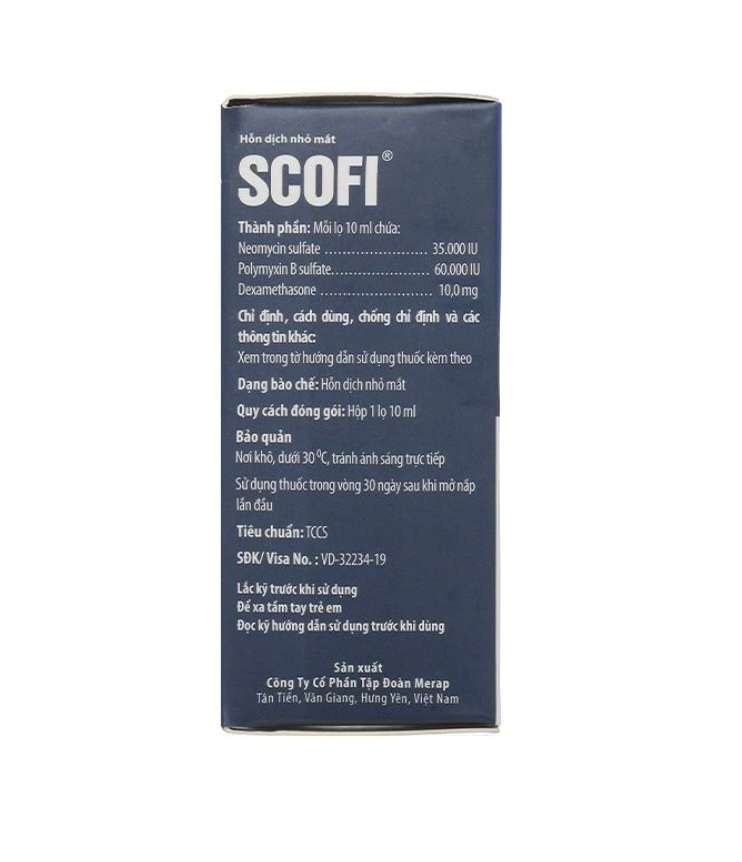 Thuốc nhỏ mắt Scofi Merap điều trị ngắn hạn tình trạng viêm mắt đáp ứng với corticoid (10ml).webp