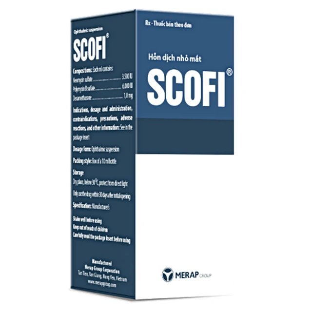 Thuốc nhỏ mắt Scofi Merap điều trị ngắn hạn tình trạng viêm mắt đáp ứng với corticoid (10ml).webp