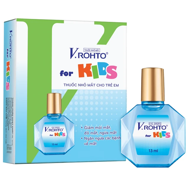 Thuốc nhỏ mắt V.Rohto For Kids giảm mỏi mắt, đỏ rát, ngứa mắt (13ml).webp