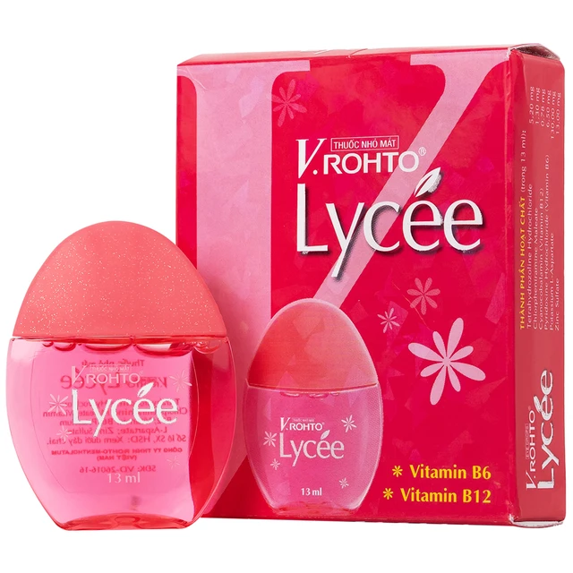 Thuốc nhỏ mắt V.Rohto Lycée 13ml điều trị đỏ mắt, ngứa mắt, mỏi mắt.webp