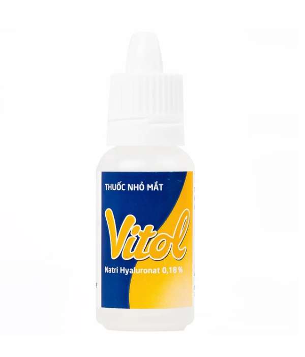 Thuốc nhỏ mắt Vitol 12ml Merap dùng cho các tình trạng khô mắt.webp