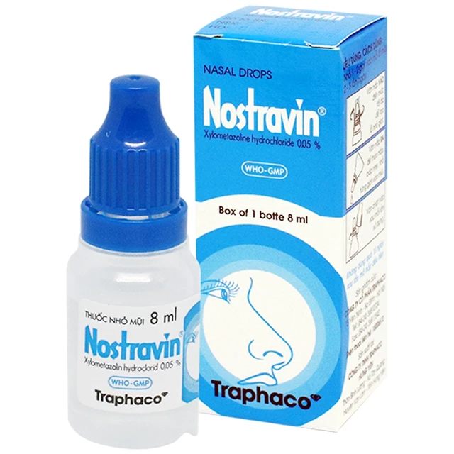 Thuốc nhỏ mũi Nostravin 0.05% Traphaco 8ml.webp