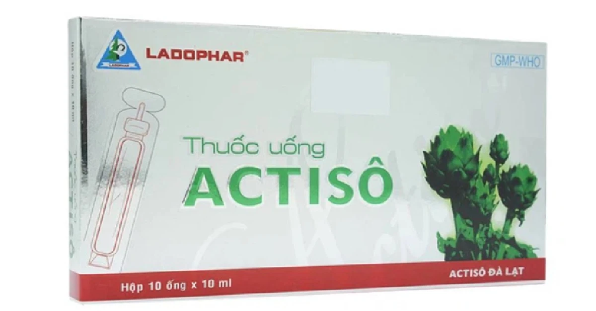 Thuốc uống Actiso Ladophar 10ml mát gan, thông mật, lợi tiểu.webp