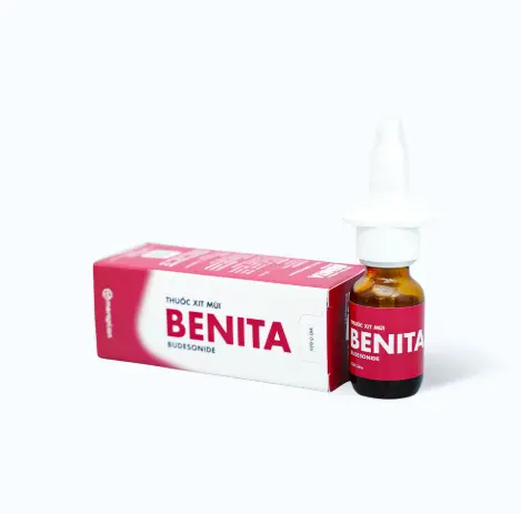 Thuốc xịt mũi Benita Merap điều trị viêm mũi dị ứng, polyp mũi (120 liều).webp