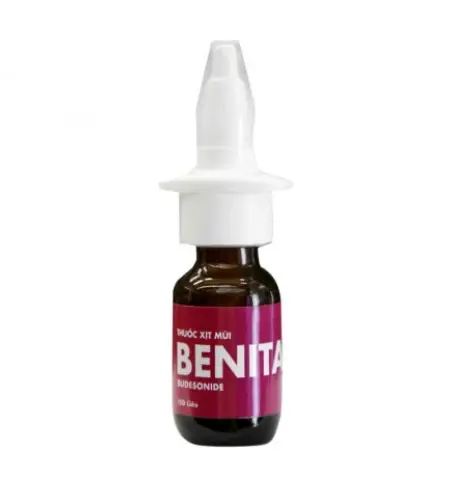 Thuốc xịt mũi Benita Merap điều trị viêm mũi dị ứng, polyp mũi (120 liều).webp
