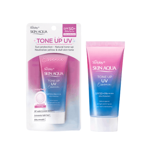 Tinh Chất Chống Nắng SUNPLAY Hiệu Chỉnh Sắc Da 50g SPF50+PA++++ dành cho da thường và da khô Skin Aqua Tone Up UV Essence - Minpharmacy Tím Lavender (1).png