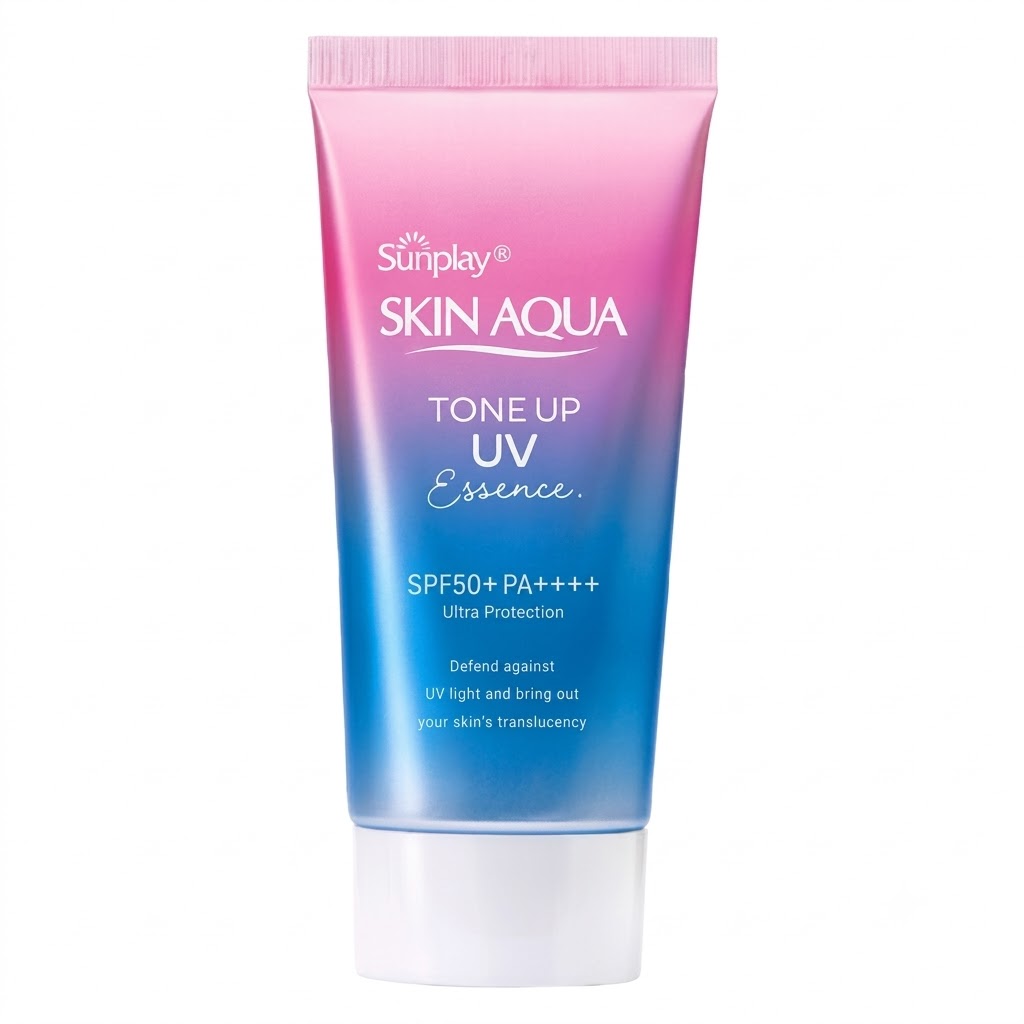 Tinh Chất Chống Nắng SUNPLAY Hiệu Chỉnh Sắc Da 50g SPF50+PA++++ dành cho da thường và da khô Skin Aqua Tone Up UV Essence - Minpharmacy Tím Lavender (1).png