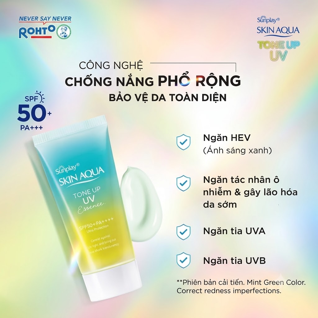 Tinh Chất Chống Nắng SUNPLAY Hiệu Chỉnh Sắc Da 50g SPF50+PA++++ dành cho da thường và da khô Skin Aqua Tone Up UV Essence - Minpharmacy Tím Lavender (2).png