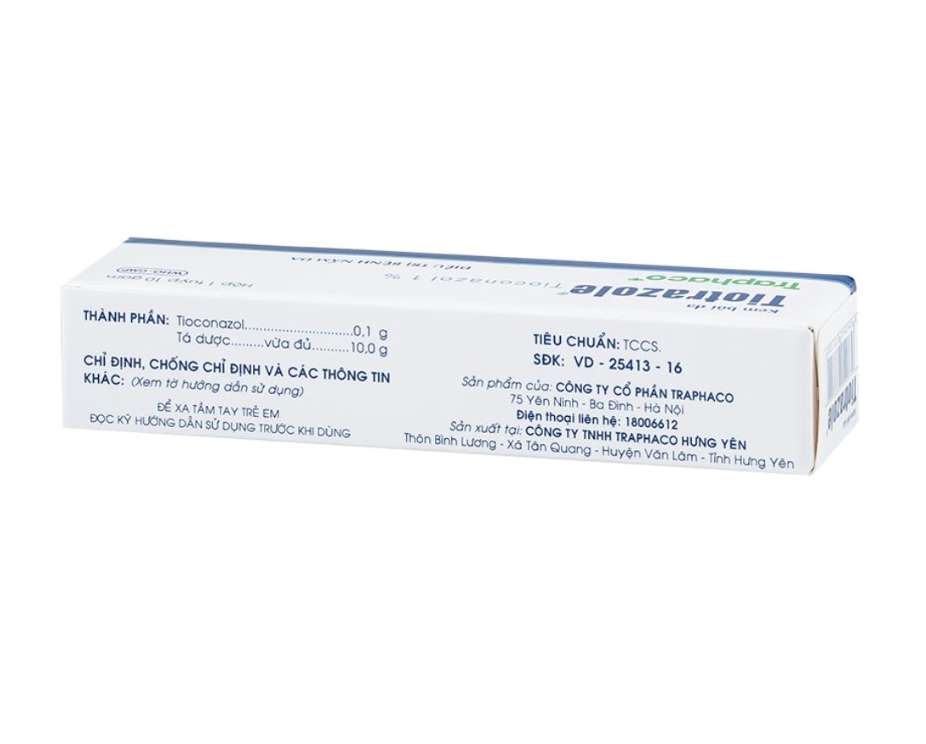 Tiotrazole 1% điều trị nấm da 10g.webp