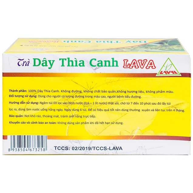 Trà Dây Thìa Canh LAVA tiểu đường Hộp 30 túi.png