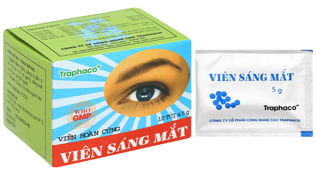 Viên Sáng Mắt Traphaco (hộp 10 túi x 5g viên hoàn).jpg