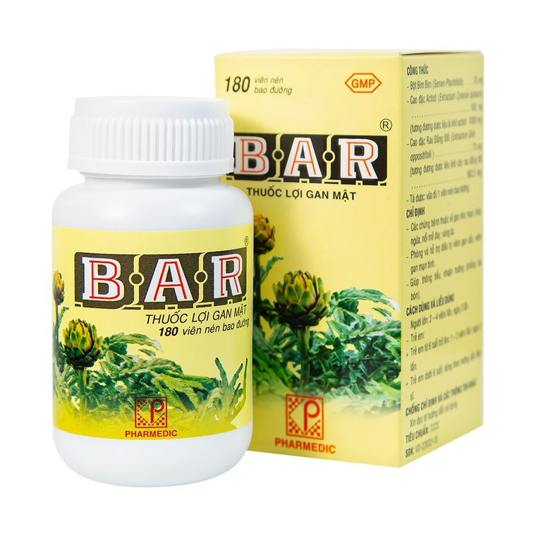 Viên giải độc gan BAR - Lọ 180 viên.png