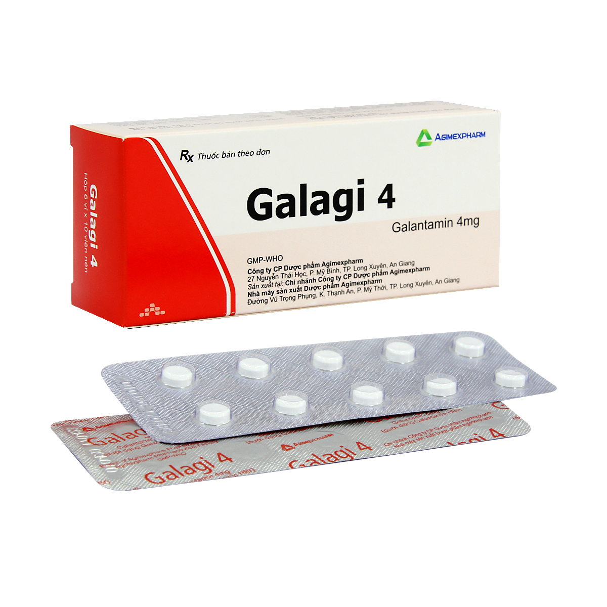 Viên nén Galagi 4mg điều trị sa sút trí tuệ từ nhẹ đến trung bình bệnh Alzheimer (6 vỉ x 10 viên).jpg