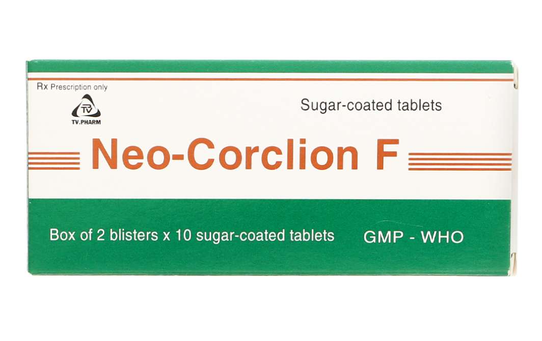 Viên nén Neo-Corclion F TV.Pharm giảm ho gió, ho khan (2 vỉ x 10 viên)'.webp