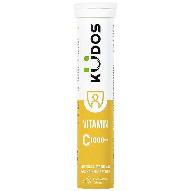 Viên sủi giúp bổ sung vitamin C cho cơ thể Kudos Vitamin C 1000mg hương chanh (20 viên).webp