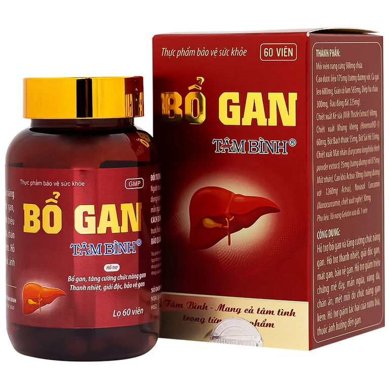 Viên tăng cường chức năng gan Bổ gan Tâm Bình (60 viên).webp