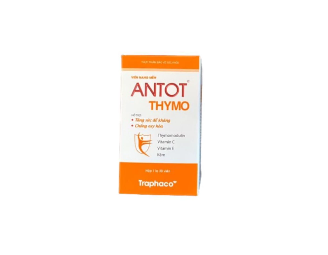 Viên uống Antot Thymo Traphaco tăng cường sức đề kháng (Hộp 30 viên).webp