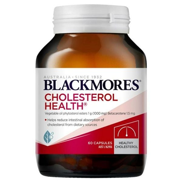 Viên uống Blackmores Cholesterol Health hỗ trợ giảm cholesterol (Lọ 60 viên).jpg
