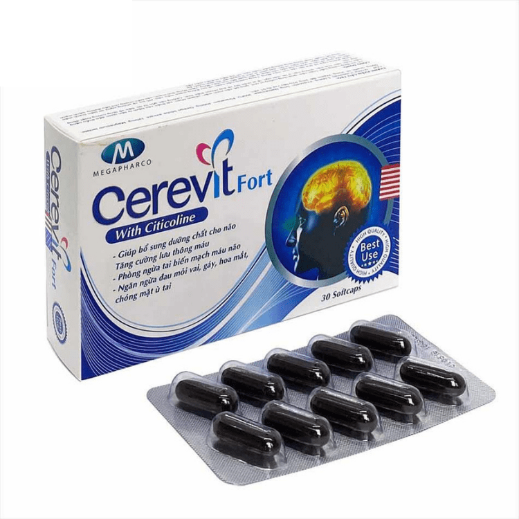 Viên uống Cerevit Fort Megapharco giúp bổ huyết, tăng cường tuần hoàn não (hộp 30 viên) - Minpharmacy.png
