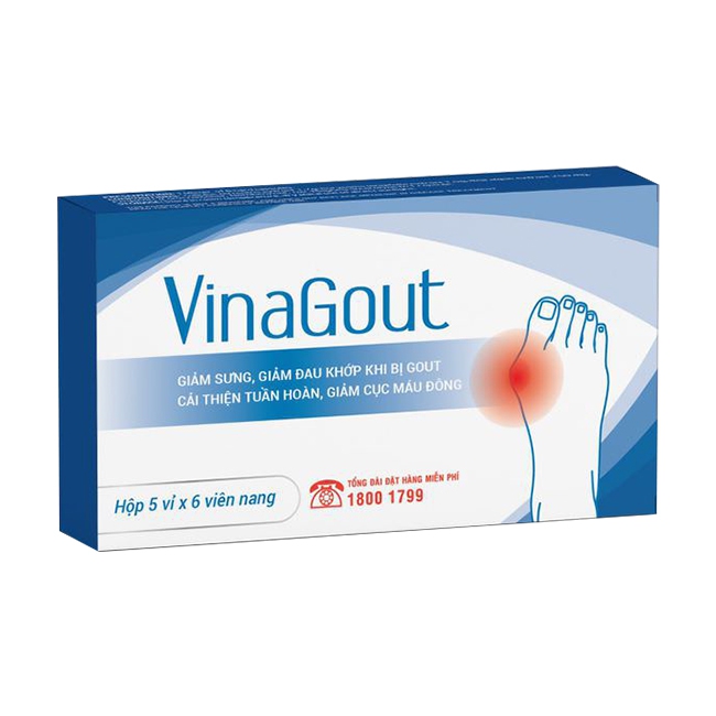 Viên uống VinaGout Sao Thái Dương ( Hộp 5 vỉ x 6 viên).jpg