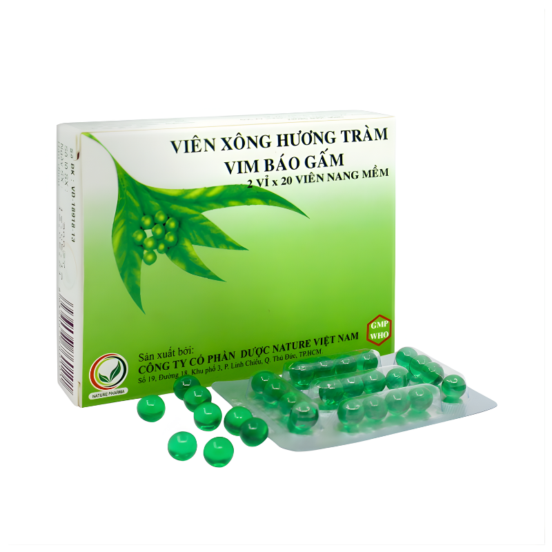 Viên xông tinh dầu tràm VIM Báo Gấm - Hộp 40 viên.png