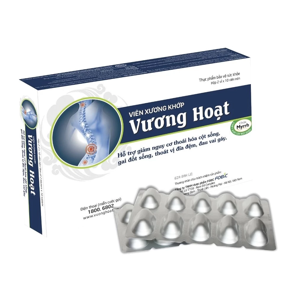 Viên xương khớp Vương Hoạt - Hỗ trợ giảm nguy cơ thoái hóa cột sống.webp