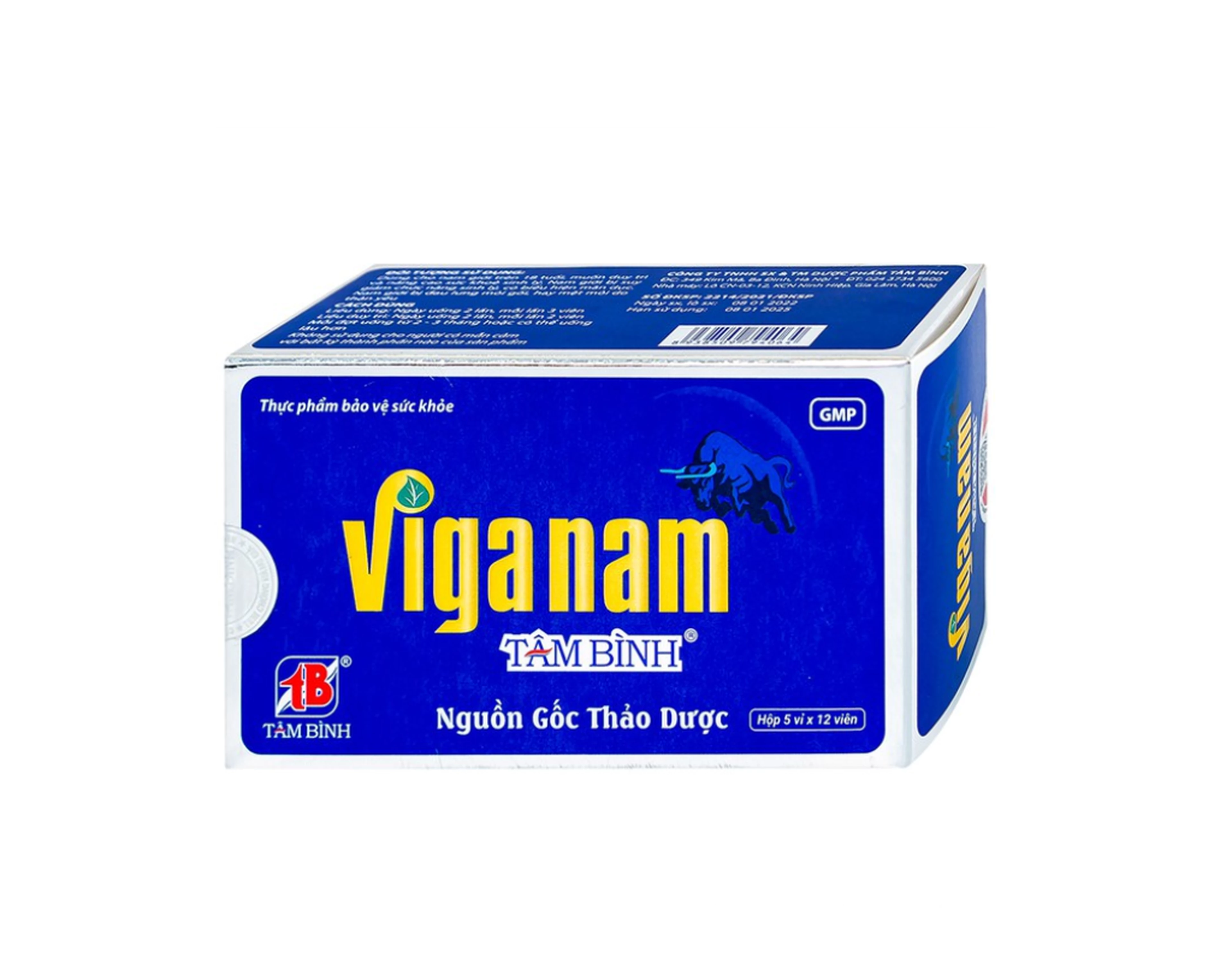 Viganam Tâm Bình Hỗ trợ bổ thận tráng dương (Hộp 60 viên).webp