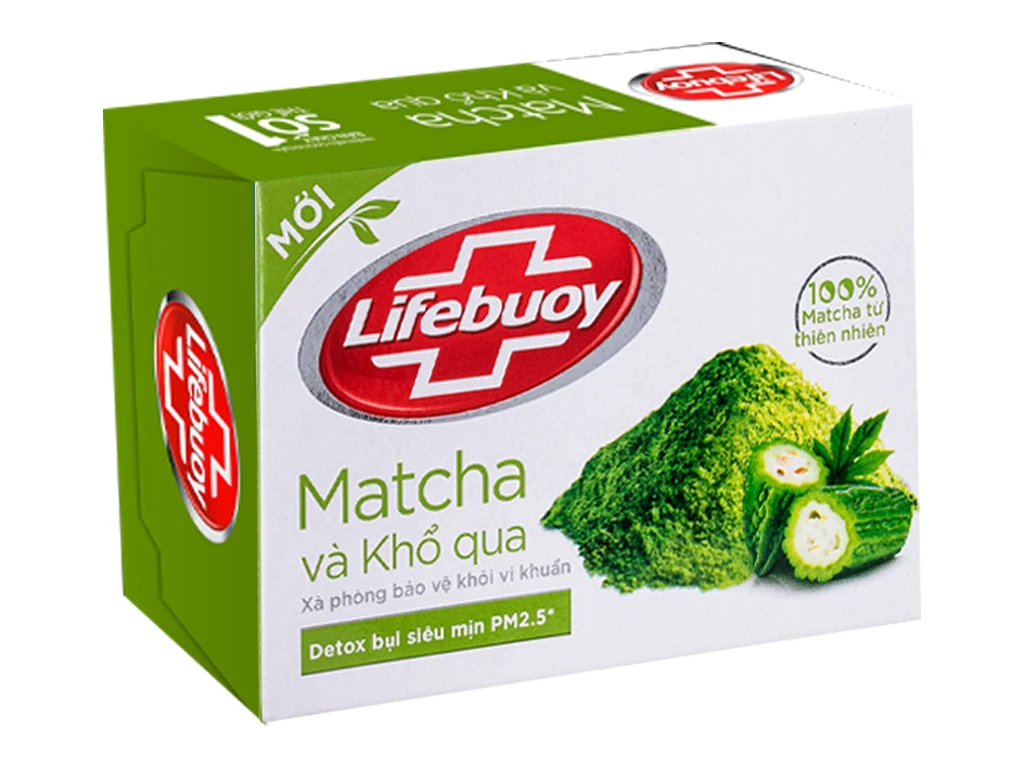 Xà Bông Cục Lifebuoy 90g - Matcha & Khổ qua.webp