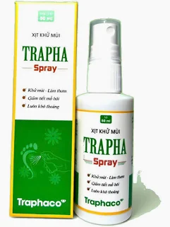 Xịt Khử Mùi Trapha Spray Traphaco Khử mùi, ngăn ngừa mồ hôi (50ml).webp