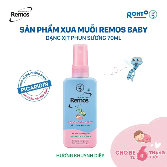 Xịt chống muỗi Remos Baby Spray - Hương Khuynh Diệp Chai 70ml.jpg