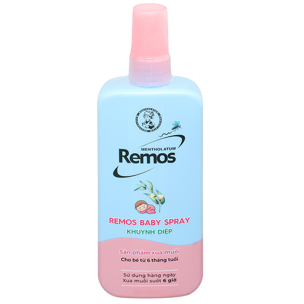 Xịt chống muỗi Remos Baby Spray - Hương Khuynh Diệp Chai Xịt 150ml.jpg