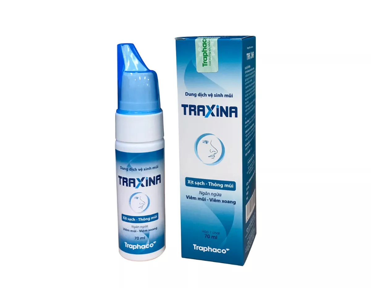 Xịt mũi Traxina Traphaco (Hộp 1 chai 70ml).webp
