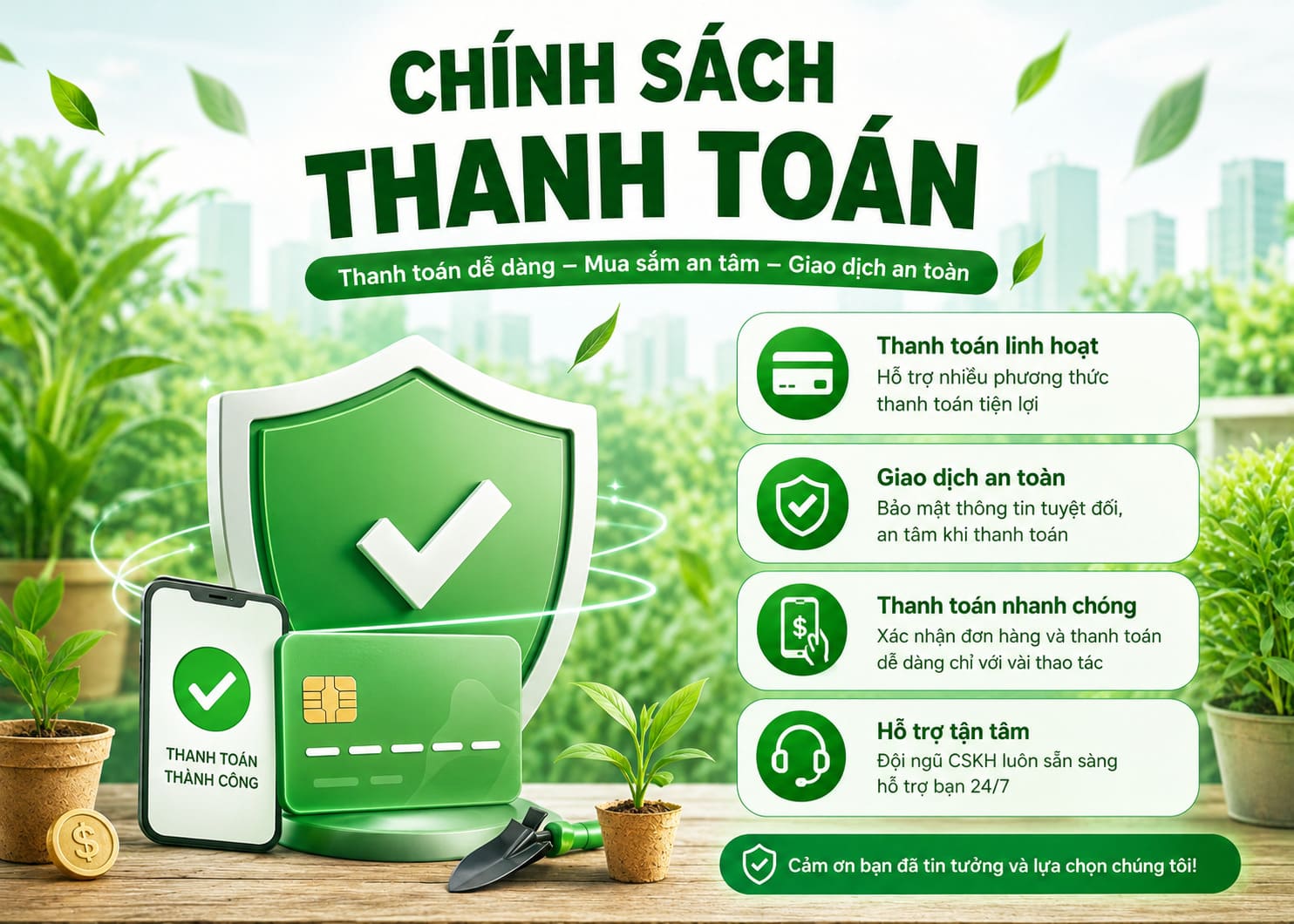 QUY ĐỊNH VỀ THANH TOÁN