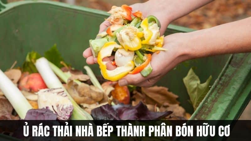 Emic ủ rác thải gia đình thành phân bón