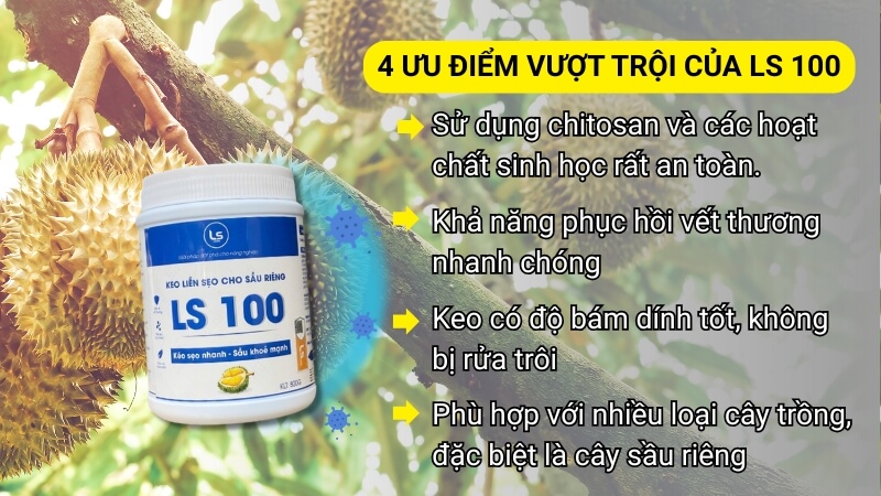 LS100 có những ưu điểm vượt trội hơn so với các loại keo liền sẹo khác trên thị trường