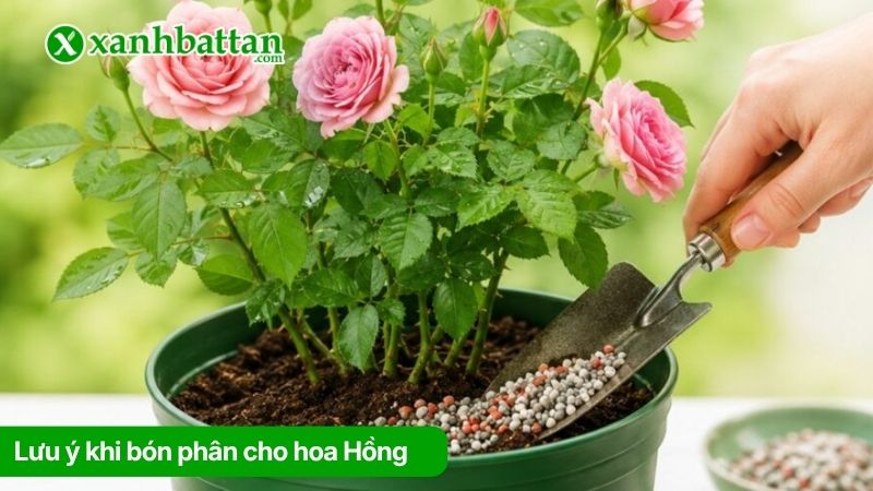 Lưu ý khi bón phân cho hoa Hồng