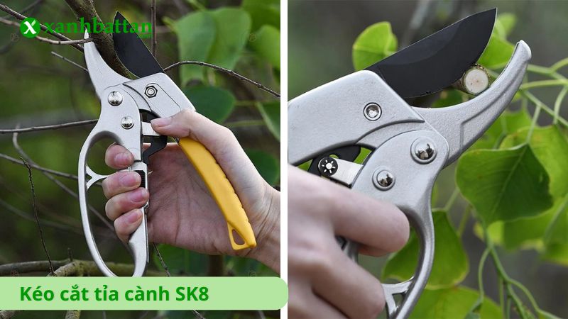 Kéo cắt tỉa cành SK8, chất liệu thép bền bỉ