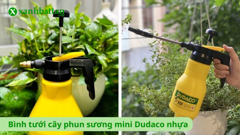 Bình tưới cây phun sương mini Dudaco nhựa