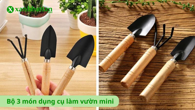 Bộ 3 món dụng cụ làm vườn mini
