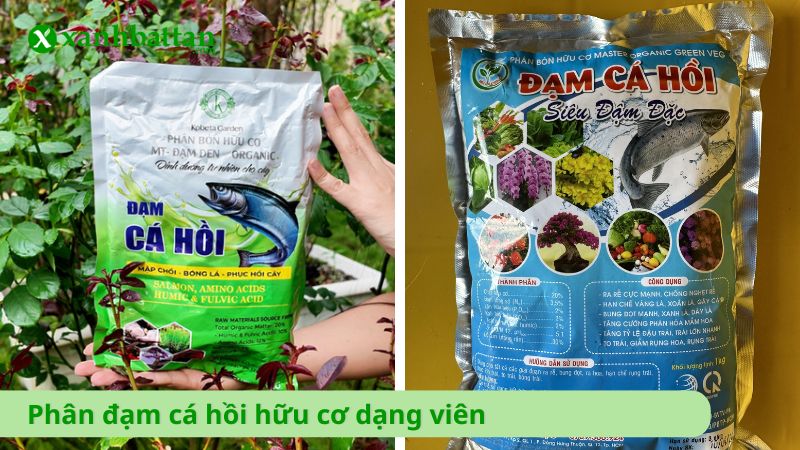Phân đạm cá hồi hữu cơ dạng viên
