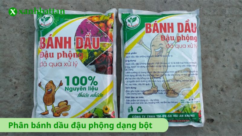 Phân bánh dầu đậu phộng đa xử lý dạng bột