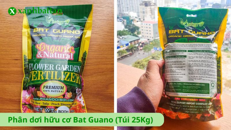 Phân dơi hữu cơ Bat Guano (Túi 25Kg)