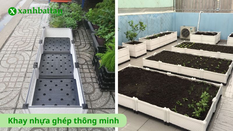 Khay nhựa ghép thông minh